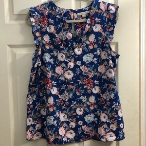 Stitchfix 41 Hawthorn ruffle sleeve blouse Large